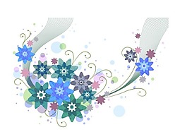 矢量花紋素材