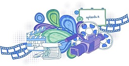 矢量插圖攝像機(jī)