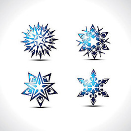 可爱另类雪花素材
