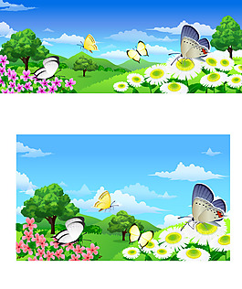 矢量自然風(fēng)景