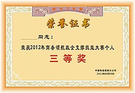 榮譽證書