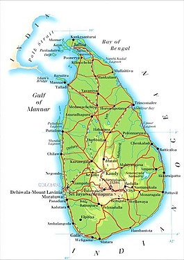 世界地圖之Sri Lanka 斯里蘭卡