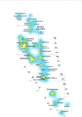 世界地圖之Vanuatu瓦努阿圖地圖