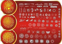 极品古典边框图案矢量素材图片