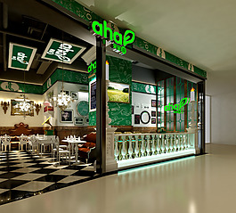 商店效果圖