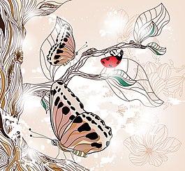 蝴蝶插畫