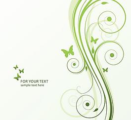 動感曲線 花紋 花邊圖片