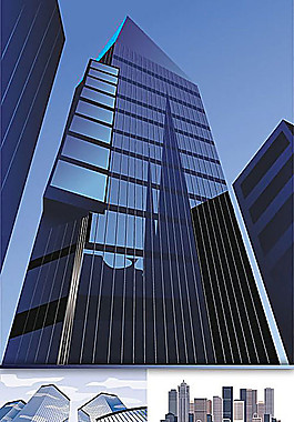 現(xiàn)代建筑題材矢量素材