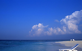 天空大海背景