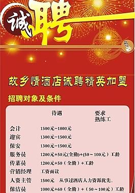 酒店招聘图片