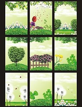綠色展板 背景圖片