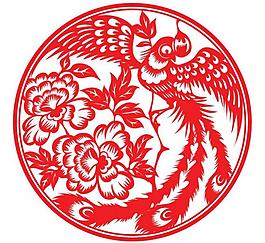 凤凰剪纸图片