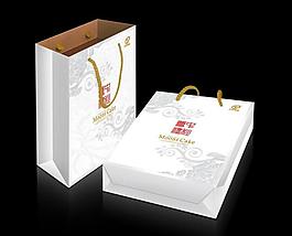 中秋手提袋(矢量文件为平面展开图)图片