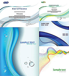 5款動感線條背景矢量素材