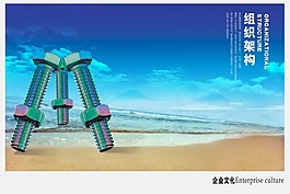 企業文化展板設計組織機構