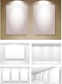 空白畫框展板矢量素材圖片
