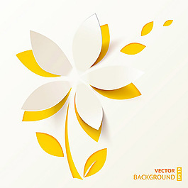 紙質(zhì)花朵矢量素材