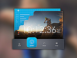speed_interface界面設計psd素材
