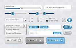精美网页设计元素psd素材-web ui elements