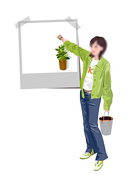 高精寫實矢量人物