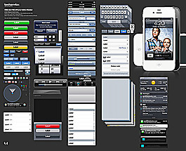 iphone 4s應用程序設計psd素材