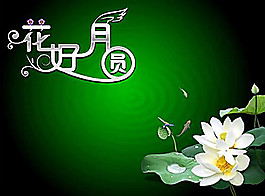 花好月圆中秋节psd素材