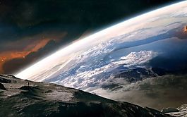 精美夢(mèng)幻太空星球背景素材