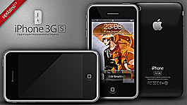 iphone3g手機psd分層素材