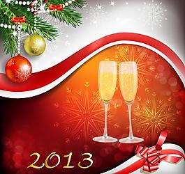 2013炫彩圣誕背景圖片