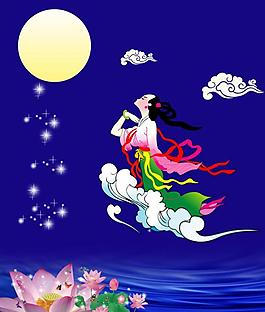 嫦娥奔月圖片