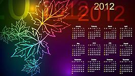 2012年日歷臺歷圖片