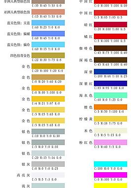 典型顏色色值圖片
