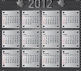2012年日歷臺歷圖片