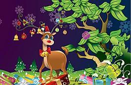 圣誕節(jié) 梅花鹿圖片