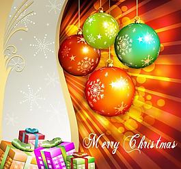 動感光芒夢幻圣誕背景圖片