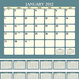 2012日歷圖片