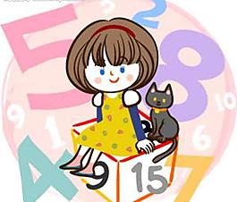 小貓 女孩圖片