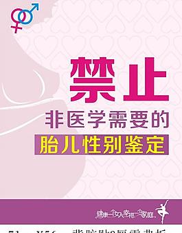 禁止胎兒性別鑒定圖片