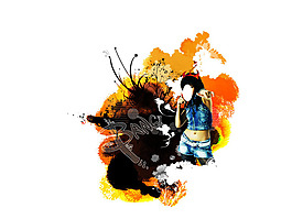 動(dòng)感狂野美女唯美可愛(ài)卡通psd插畫素材