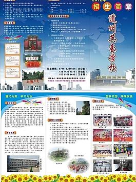 學校招生宣傳單圖片