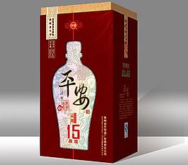 平安酒单支盒图片