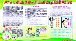 acyw135群流腦多糖a c群流腦結合疫苗查漏補種宣傳欄圖片