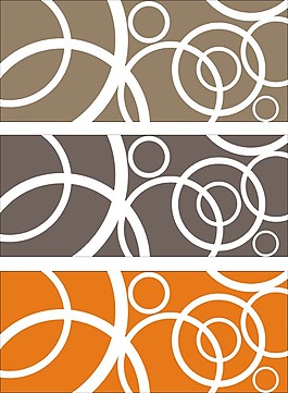 圓形花紋矢量繪圖