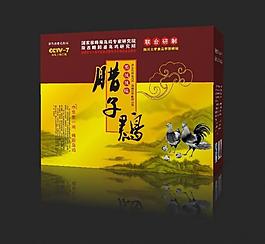 臘子雞包裝盒 (展開圖)圖片