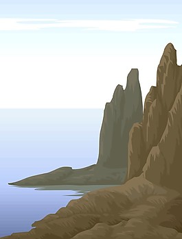 海邊油畫
