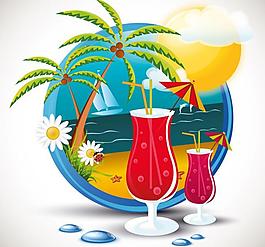 夏季標(biāo)簽矢量素材圖片