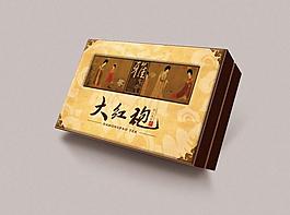 大紅袍禮盒包裝（平面圖）圖片