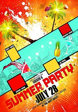 夏日 party 海濱派對海報
