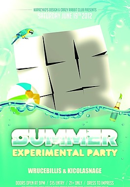 夏季party海報(bào)