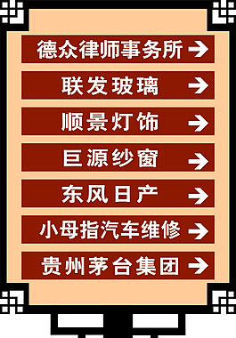 指示牌